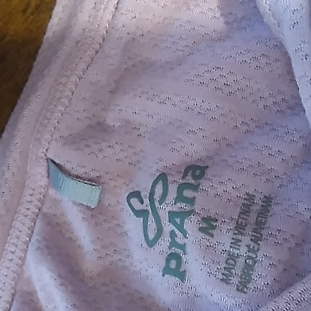Prana Light Pink Short Sleeve Tee
